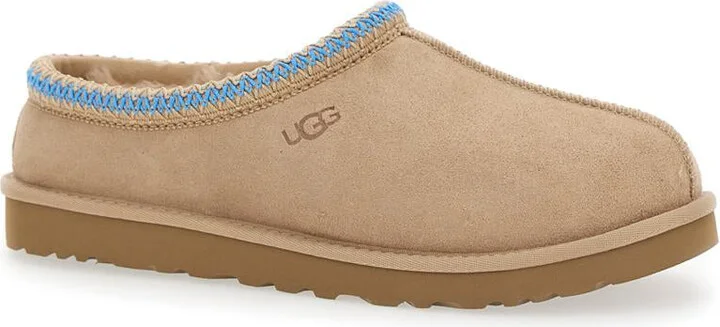 ‘Tasman' Beige Plaited Hem Mules In Suede Man - Image 2