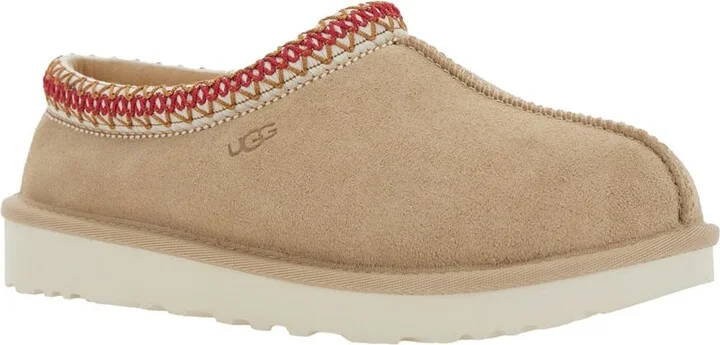 Tasman Beige Plaited Hem Mules In Suede Woman - Image 2