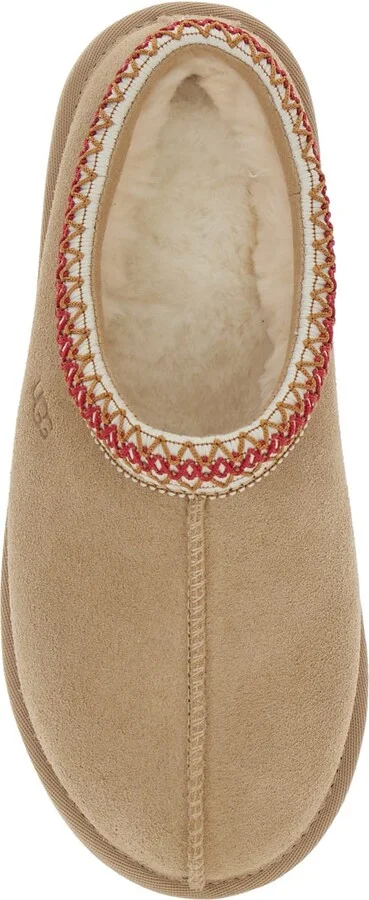 Tasman Beige Plaited Hem Mules In Suede Woman - Image 4