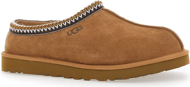 ‘Tasman' Brown Plaited Hem Mules In Suede Woman - Image 2