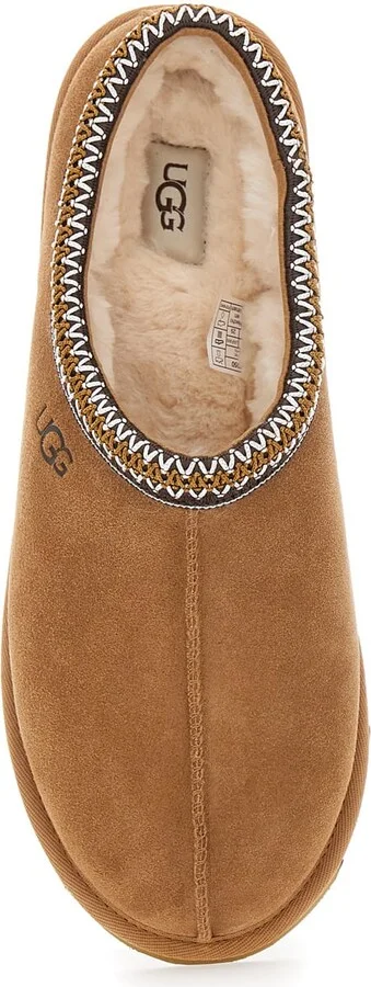 Tasman Brown Plaited Hem Mules In Suede Woman - Image 4