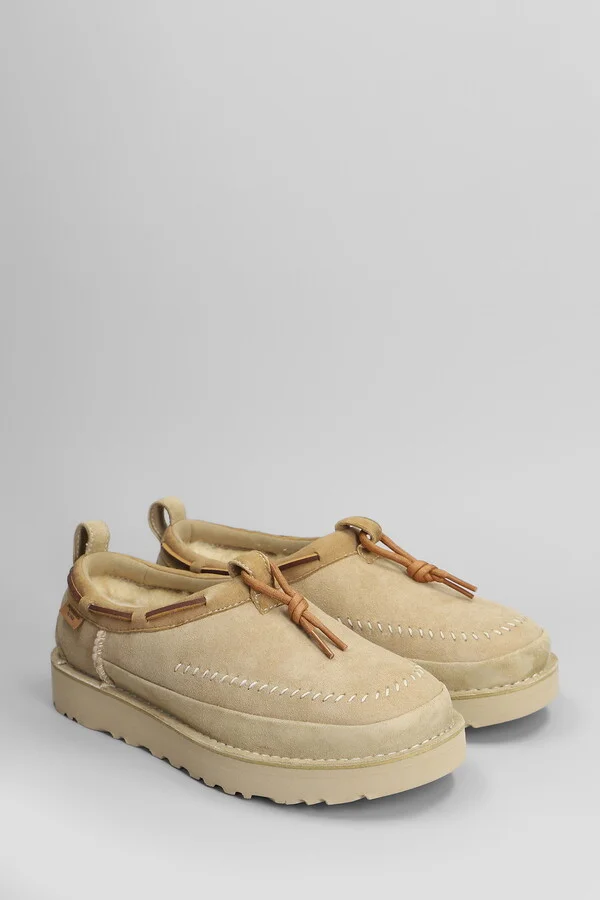 Tasman Crafted Loafers In Beige Suede - Image 2