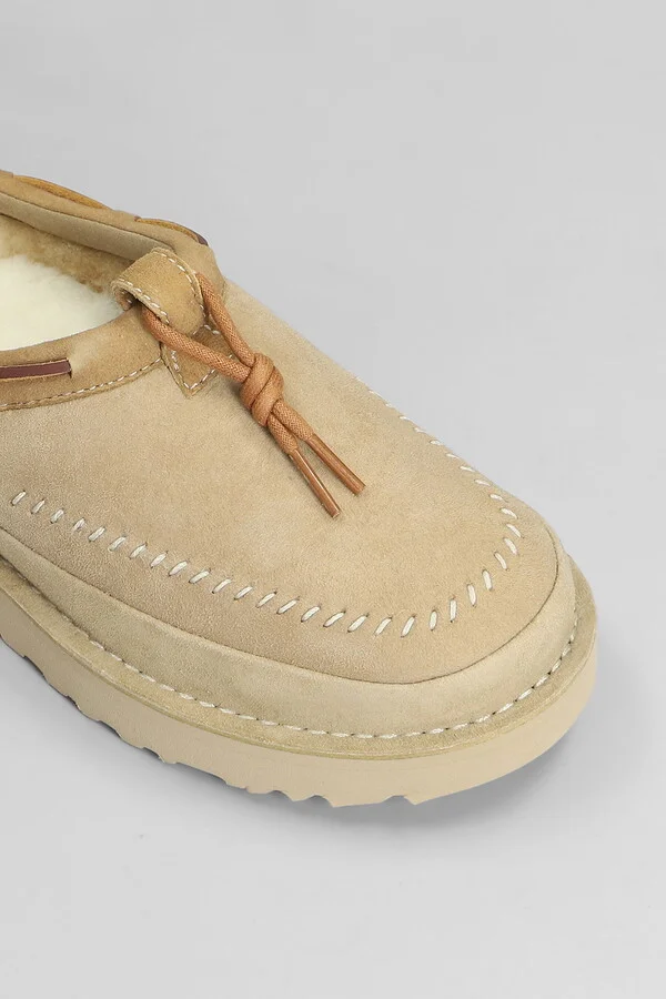 Tasman Crafted Loafers In Beige Suede - Image 5