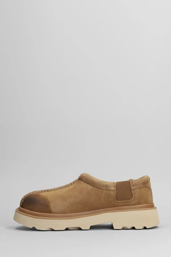 Tasman Lug Loafers In Leather Color Suede - Image 3