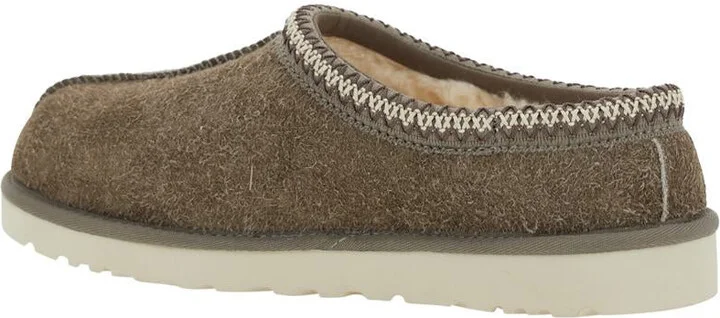 'Tasman Shaggy' Brown Mule With Slip-On Design In Suede Man - Image 3