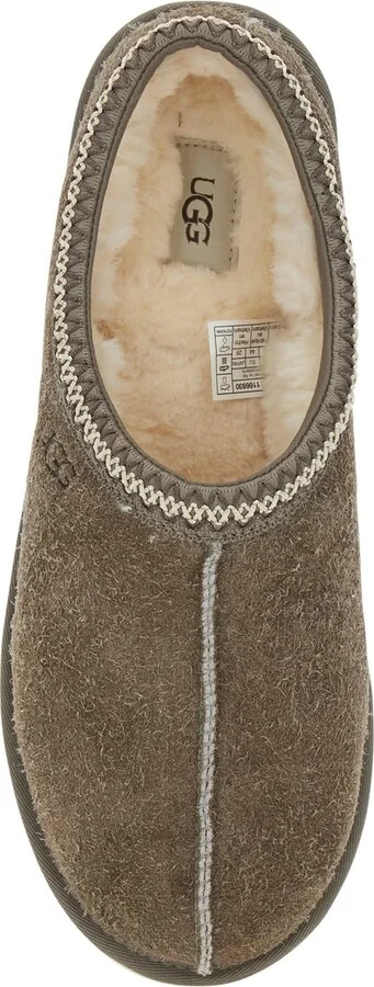 'tasman Shaggy' Brown Mule With Slip-on Design In Suede Man - Image 4