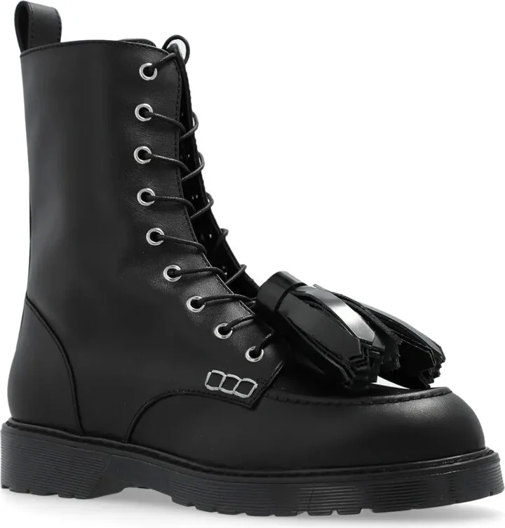 Tassel-Detail Lace-Up Boots - Image 2