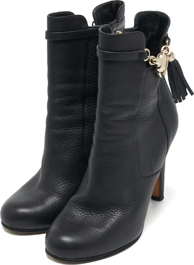 Tassel-Detail Leather Ankle Boots - Image 2