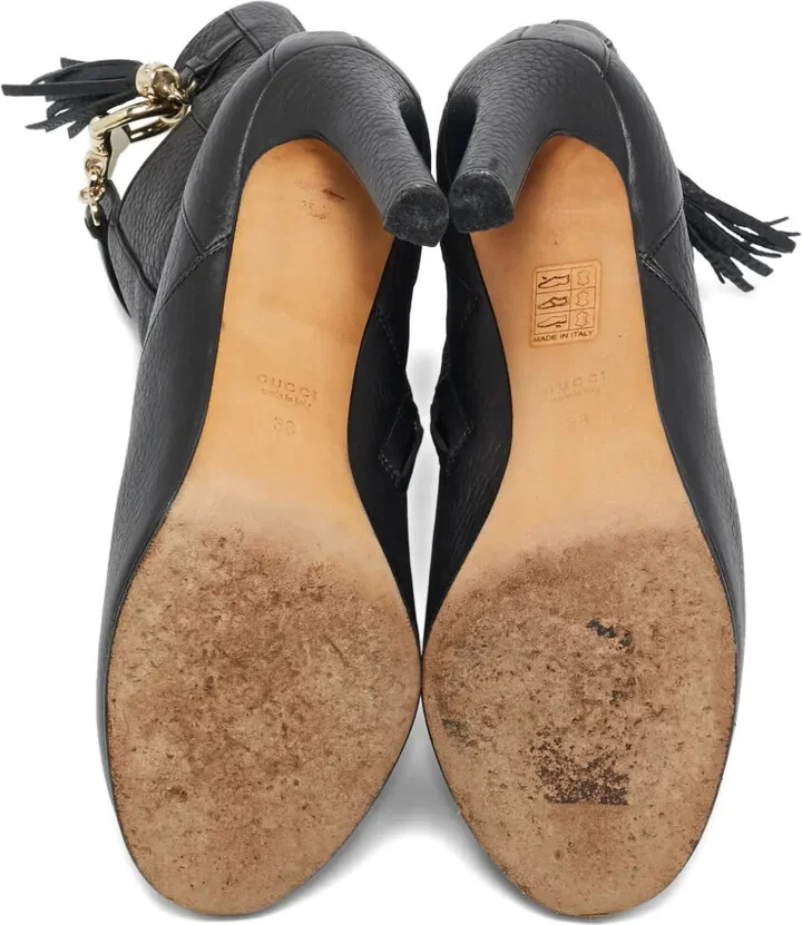 Tassel-Detail Leather Ankle Boots - Image 5