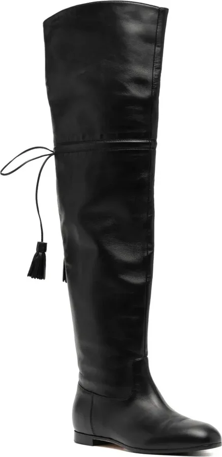 Tassel-Detail Leather Boots - Image 2