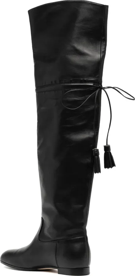 Tassel-Detail Leather Boots - Image 3