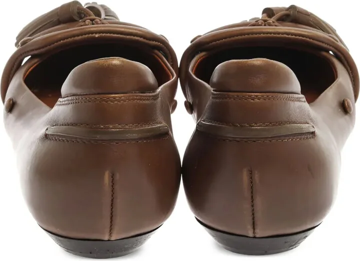Tassel-Detail Leather Flats - Image 4