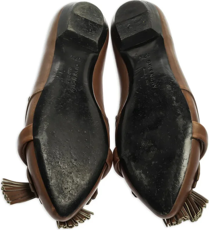Tassel-Detail Leather Flats - Image 5