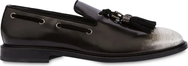 Tassel-Detail Leather Loafers
