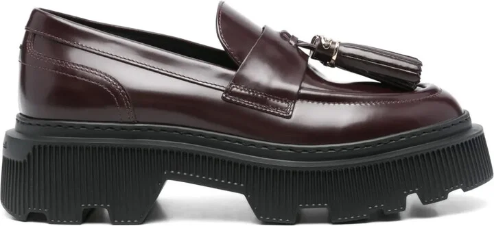 Tassel-Detail Leather Loafers