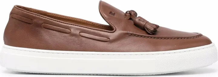 Tassel-Detail Leather Loafers