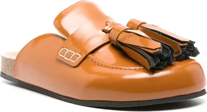 Tassel-Detail Leather Mules - Image 2
