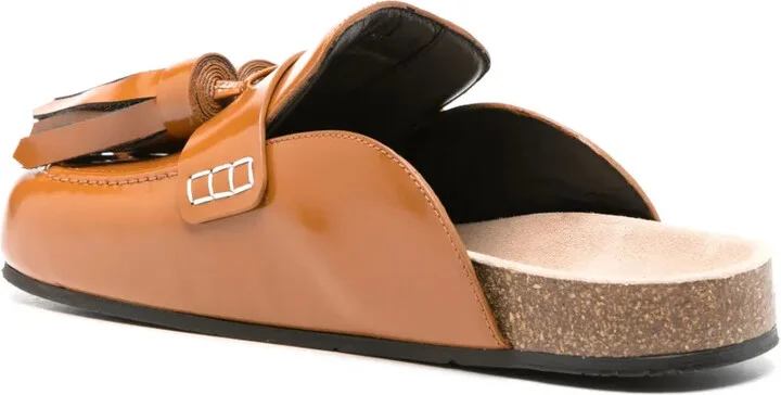 Tassel-Detail Leather Mules - Image 3