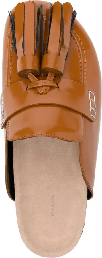Tassel-Detail Leather Mules - Image 4