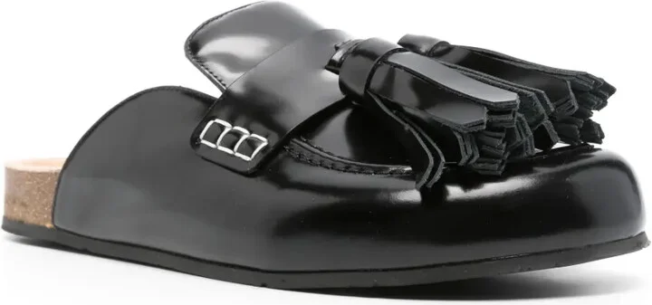 Tassel-Detail Leather Mules - Image 2