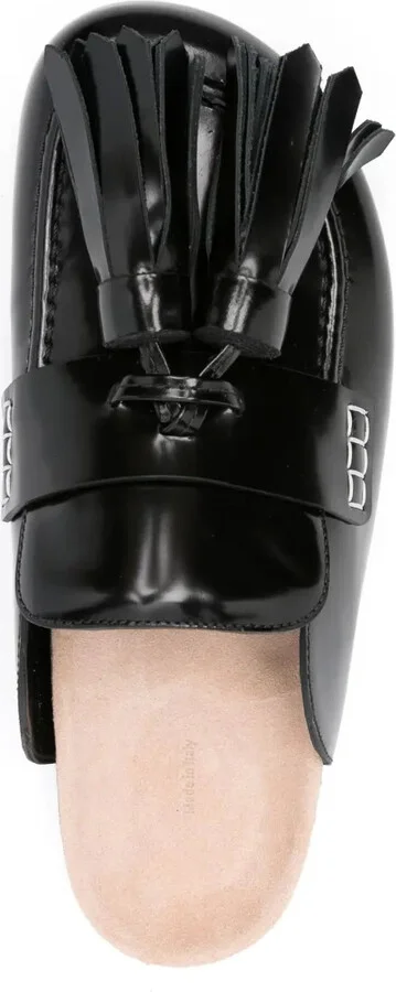 Tassel-Detail Leather Mules - Image 4