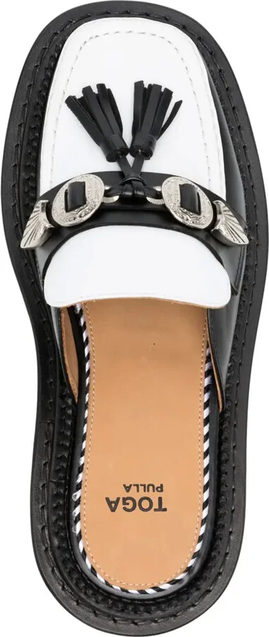 Tassel-Detail Leather Mules - Image 4