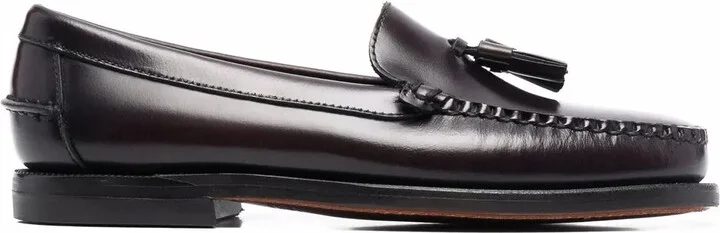 Tassel-Detail Leather Penny Loafers
