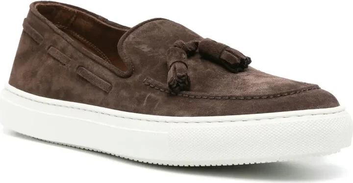 tassel-detail suede Boat shoes - Image 2