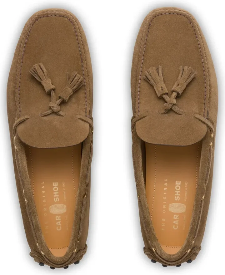 Tassel-Detail Suede Boat Shoes - Image 4