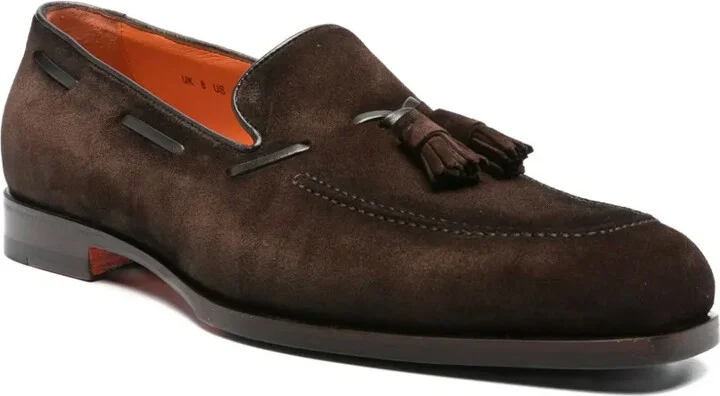 Tassel-Detail Suede Boat Shoes - Image 2