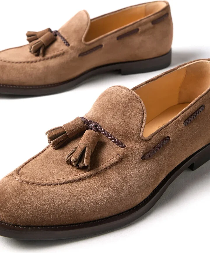 Tassel-Detail Suede Loafers - Image 4
