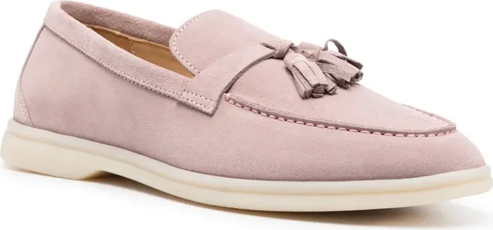 Tassel Detail Suede Loafers - Image 2