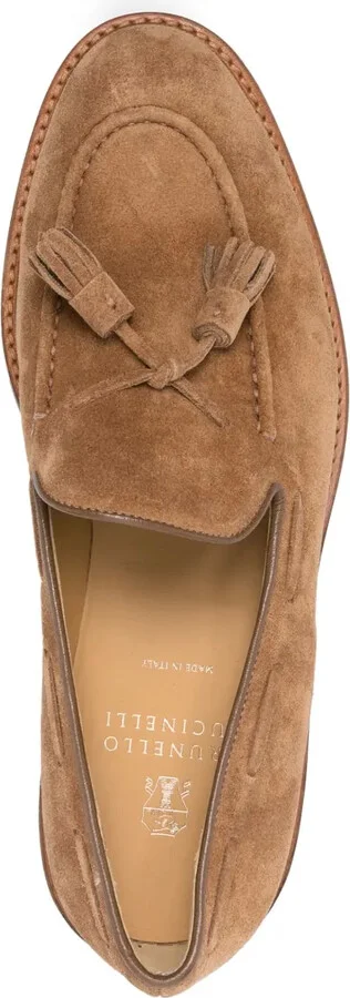 Tassel-Detail Suede Loafers - Image 4