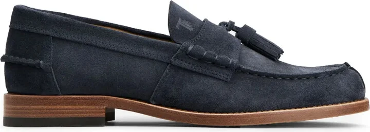 Tassel-Detail Suede Loafers