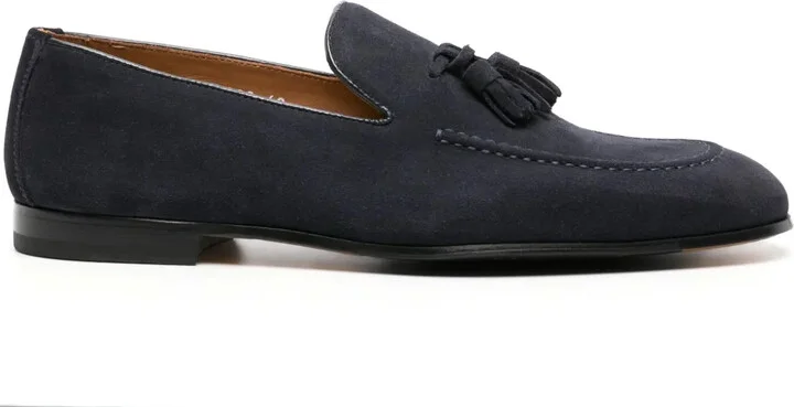 Tassel-Detail Suede Loafers