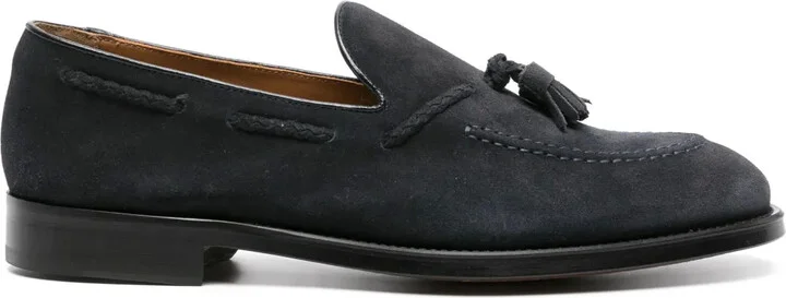 Tassel-Detail Suede Loafers