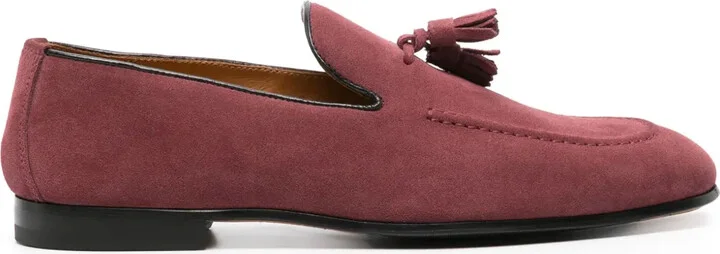 Tassel-Detail Suede Loafers