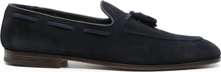Tassel-Detail Suede Loafers