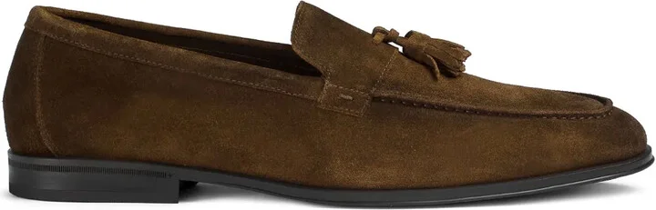 Tassel-Detail Suede Loafers