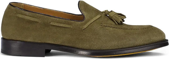 Tassel-Detail Suede Loafers