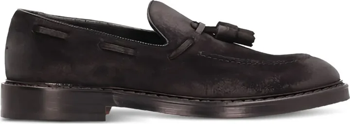 Tassel-Detail Suede Loafers