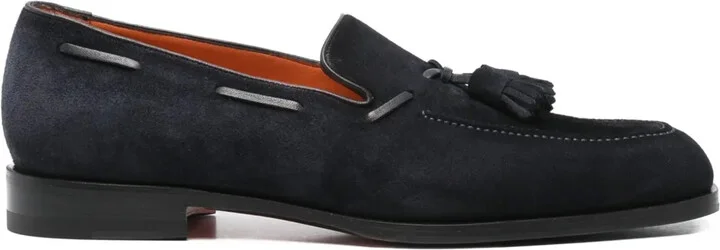 Tassel-Detail Suede Loafers