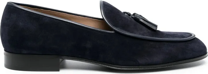Tassel-Detail Suede Loafers