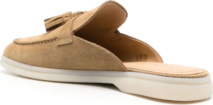 Tassel/Detail Suede Mules - Image 3