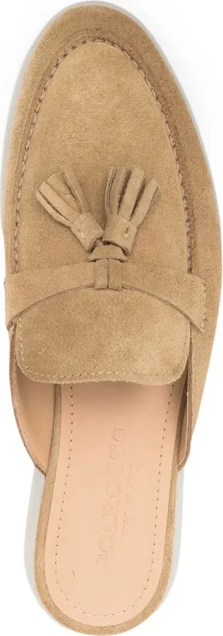 Tassel/Detail Suede Mules - Image 4