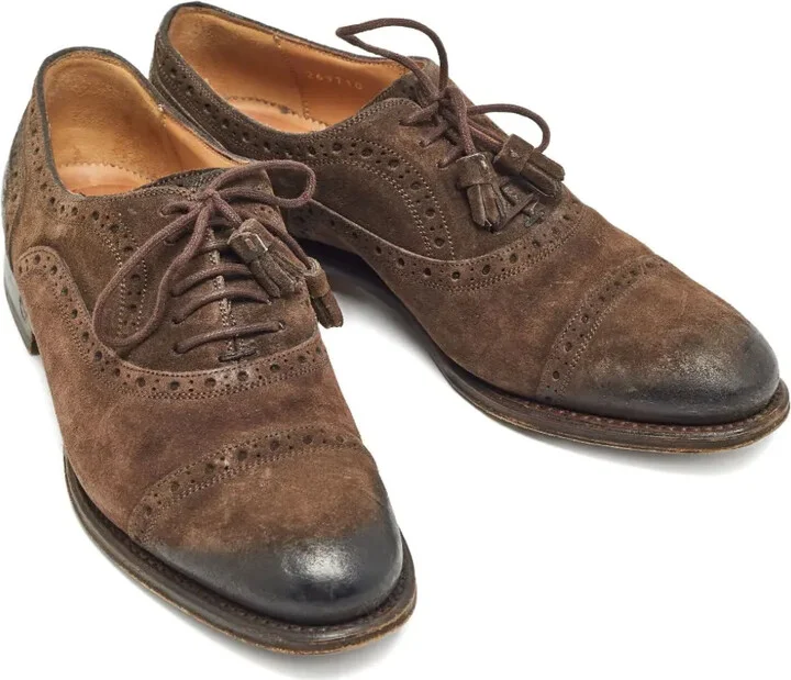 tassel-detail suede Oxford shoes - Image 2