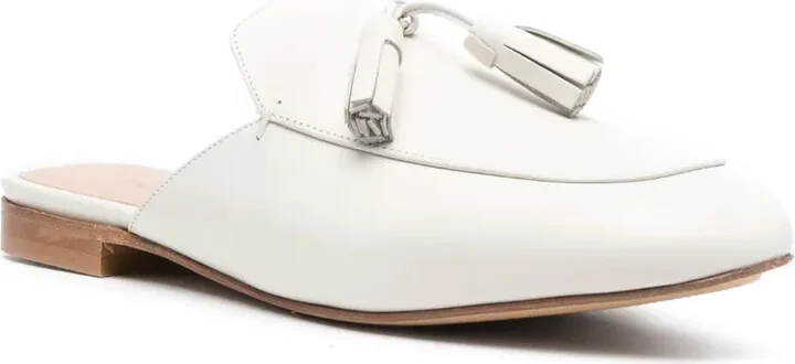 Tassel-Detailed Leather Mules - Image 2
