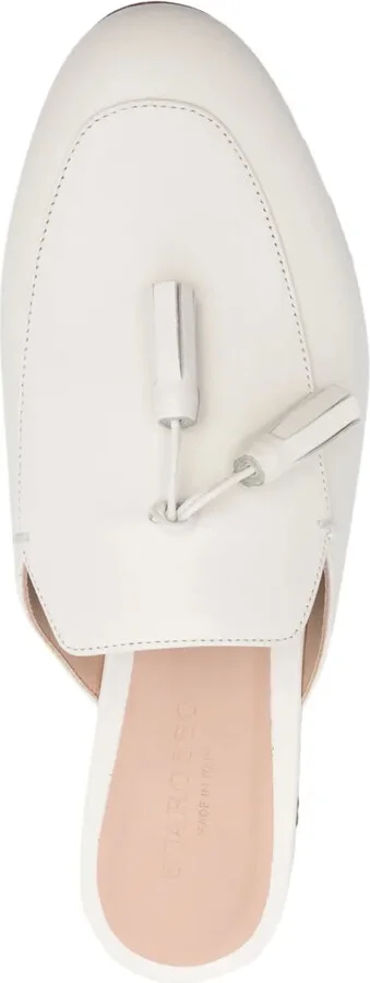 Tassel-Detailed Leather Mules - Image 4