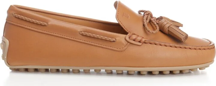 Tassel Detailed Loafers Lace-Up Shoes Brown