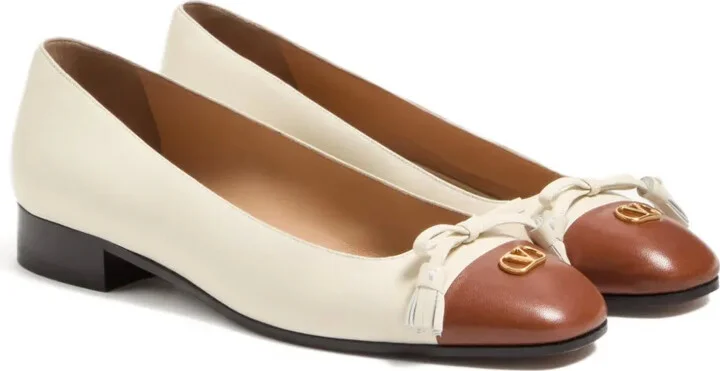 Tassel-Embellished Leather Ballet Flats - Image 2